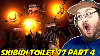 skibidi toilet 77 (part 4) REACTION!!! SKIBIDI TOILET & TITAN TV MAN IS IN DANGER! G-MAN IS BACK!!!