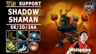 Shadow Shaman Hard Support | 7.32d | Whitemon Pos 5 SS Play | Dota 2 Immortal Gameplay
