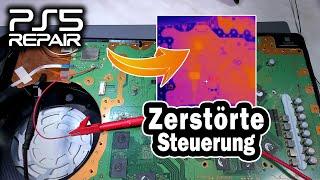 PS5 mit zerstörter Steuerung des Fan, schauen wir einmal! | PCB Solder Berlin