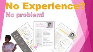 How to write a Fashion CV/Resume with NO EXPERIENCE: What to put under Work Experience Section ~DAY2