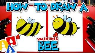 How To Draw A Valentine's Bee