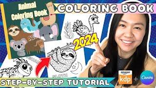 Create a Coloring Book to Sell on Amazon KDP using Canva - Step by Step Tutorial (2024)