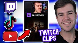 How to Make Twitch Clips VERTICAL (Super EASY)