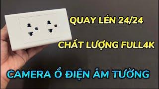 Camera Ngụy Trang Ổ Cắm Điện Âm Tường Mẫu Mới , Camera Giấu Kín Ổ Điện Quay Lén Trong Nhà Tiện Lợi