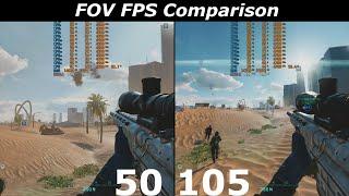 LOW FOV v HIGH FOV - FPS Test COMPARISON - Battlefield 2042