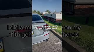 Honda civic sport 2022 2.0L Muffler delete