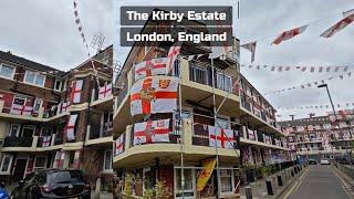 England's most patriotic estate' Kirby Estate, South London #football #england #travel