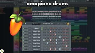 How to make Amapiano drums in FL Studio 2024 - Easy tutorial