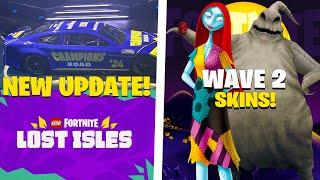 Fortnite NEW Update! (Fortnitemares Collabs, NBC Wave 2, Nascar, KLOMBO)