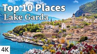 Top 10 Places to Visit on Lake Garda / Italy (4K)