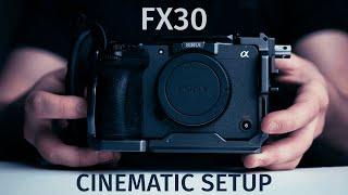 Sony FX30: BEST settings for CINEMATIC video #sonyfx30  #fx30 #filmmakingtips