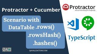 How to read DataTable with Scenario in Protractor & Cucumber