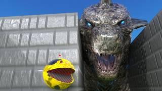 Robot Pacman Vs Godzilla