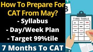 How To Prepare For CAT From MAY? | CAT 2021 Syllabus | 7 Months To CAT Exam