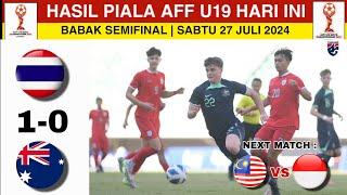 Thailand vs Australia Hari Ini~Hasil Piala AFF U19 2024 Hari Ini~Jadwal Final Piala AFF U19 2024