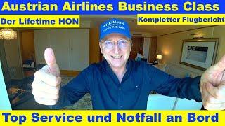 Austrian Airlines Business Class (Komplette Flugkritik) #businessclassflight #myaustrian #notfall