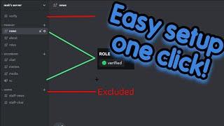 How to setup a Discord verified role with one click, VaultCord.com restore bot