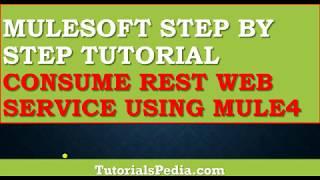 MuleSoft Step By Step Tutorial | Consume a REST Web Service Using Mule4