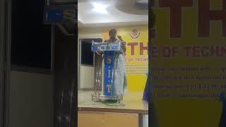 Motivational speech @ SETHU INSTITUTE OF TECHNOLOGY MADURAI ON NOV 2023