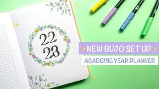 NEW BULLET JOURNAL SET UP | 2022-2023 academic planner 