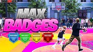 FASTEST WAY TO GET MAX BADGES AND 99 OVERALL IN 2K24!! MAX EVERY BUILD YOU MAKE!