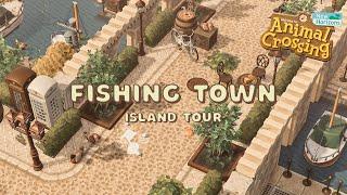 Stunning & Realistic Fishing Town Island Tour // Animal Crossing New Horizons