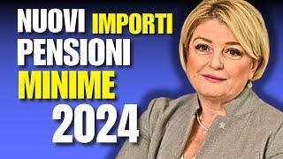 PENSIONI MINIME 2024: NUOVI IMPORTI RIVALUTAZIONE