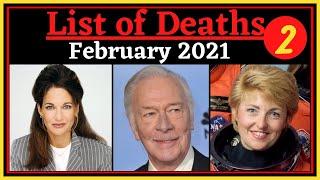 List of Deaths February  2021 || Famous People Who Died In February 2021