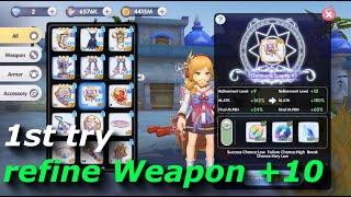 1st Try Refine Weapon to +10 | rox | Ragnarok X: Next Generation