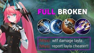 WTF DAMAGE!! BEST 1 HIT BUILD LAYLA 2024 (recommended build and emblem) - MLBB