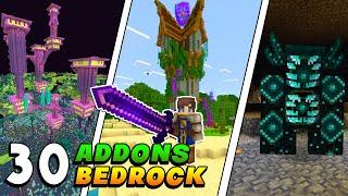 30 ADDONS Que DEBERÍAS USAR En MINECRAFT PE 