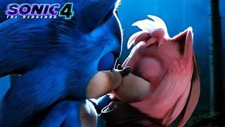 SONIC BESA A AMY ROSE Y Ambos SE ENAMORAN al final de SONIC 4 LA PELICULA - Teoría