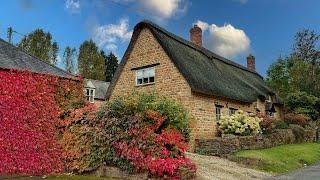 Early Autumn Season in Beautiful Cotswolds Village England Countryside