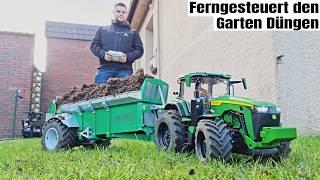 SO düngt man den Garten! NEUER 8R mit RC Miststreuer - Lets Play RC Farming #34 - 4K