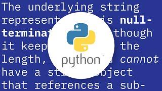 Python's immutable strings and their slices