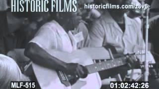 RARE FILM OF Mississippi John Hurt at NEWPORT 1963