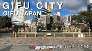 [4K]Walking around Gifu City in Gifu Japan, January 2023