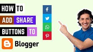 How To Add Social Media Share Buttons To Blogger | How To Add Share Buttons To Blogger