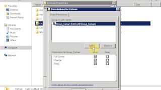 2. File Server Resource Manager 2008 R2: Configure Permission for Folder