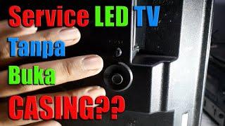 cara memperbaiki LED TV SHARP lampu indikator  berkedip-kedip.