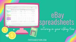 eBay bookkeeping spreadsheet - understand your eBay invoice & fees