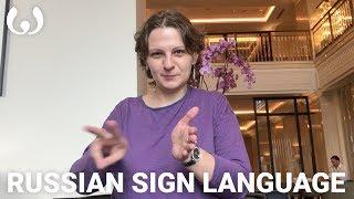 WIKITONGUES: Daria speaking Russian Sign Language