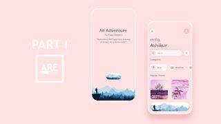 #2 How to create Beautiful and Animated Home Screen with free aia file | UX UI Design| Part 1