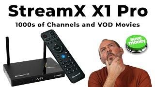 StreamX X1 Pro Live TV VOD Android TV Box Review