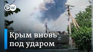 В Крыму горят военные склады: дроны ВСУ долетают все дальше