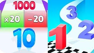 Merge Master: Number Run vs 2048 Challenge Number Rush Satisfying Gameplay Walkthrough   