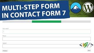 How to Create a Multi-Step Form with Contact Form 7 through Plugin | Step By Step Guide