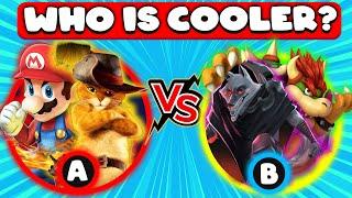 Who Is Cooler? | Netflix Puss In Boots x Super Mario Bros l Death x Bowser l Easy Quiz