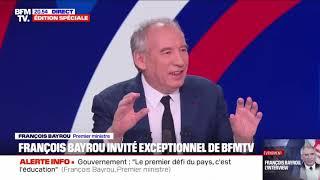 Bayrou essaie de dire des trucs