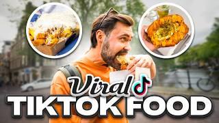 Ik Probeer Viral TikTok Eten in Amsterdam!